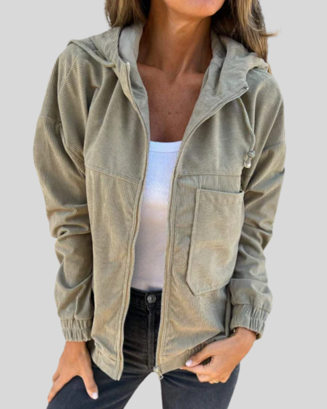 Zoé – Gilet zippé doux