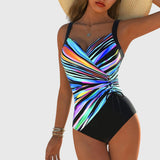 Ninon - Maillot de Bain à Haute Élasticité avec Détail Croisé à l'Avant