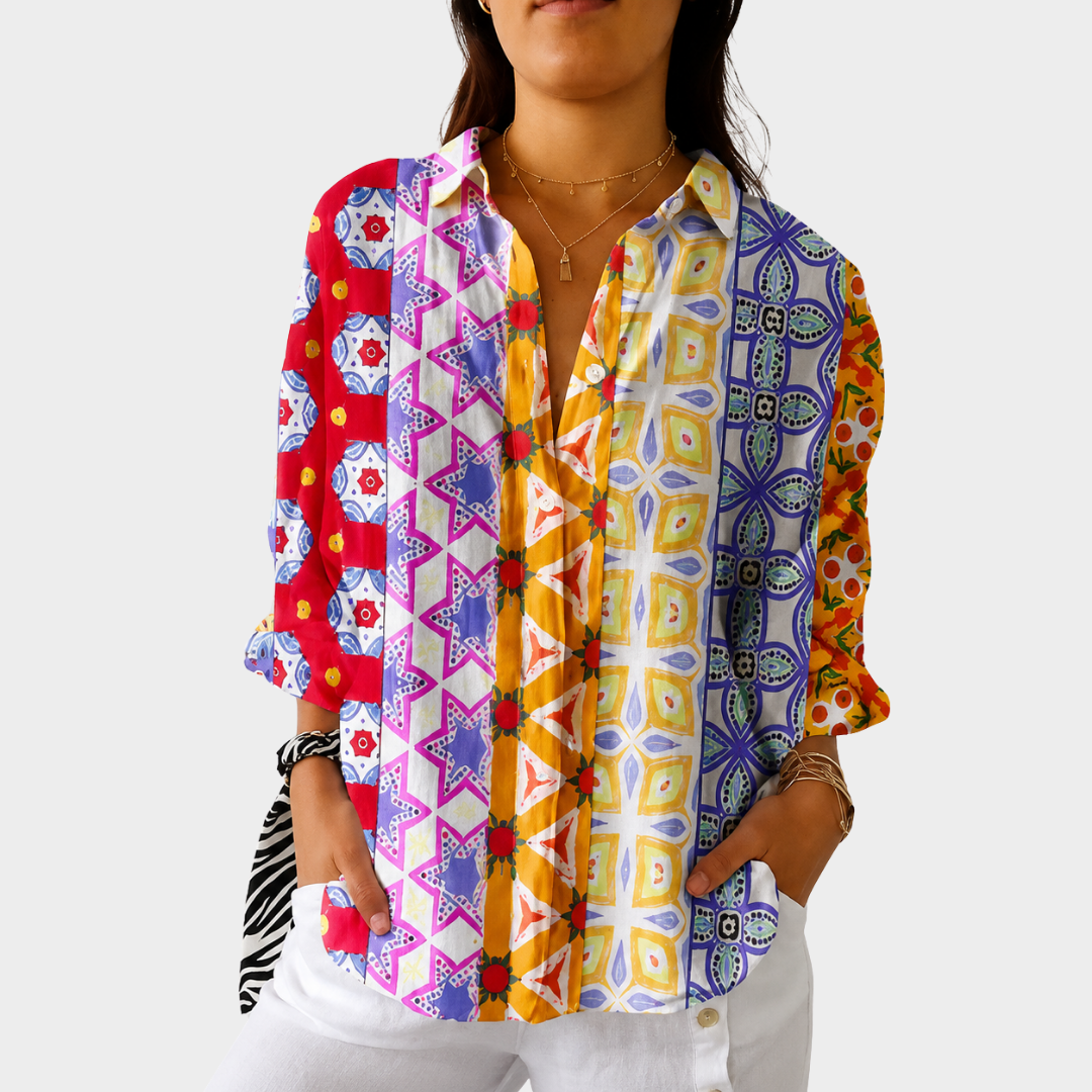 Blouse Légère à Imprimé Coloré