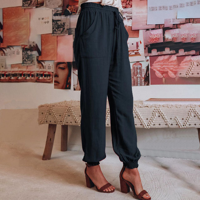 Kaeli – Pantalon Élégant avec Cordon de Serrage