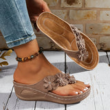 Émilienne - Sandales Confortables Fleuries