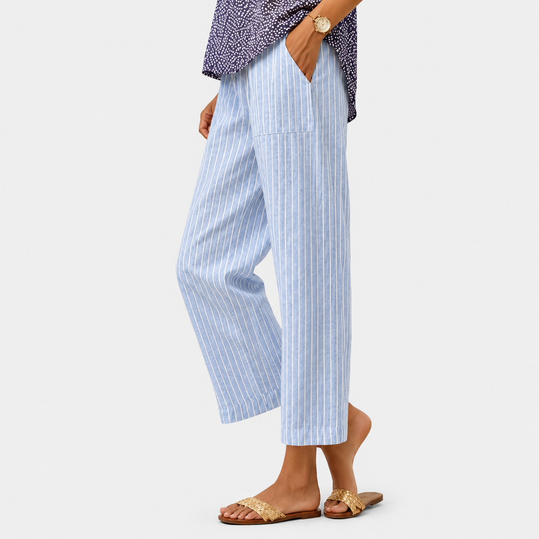 Pantalons Confort Rayés Côtier