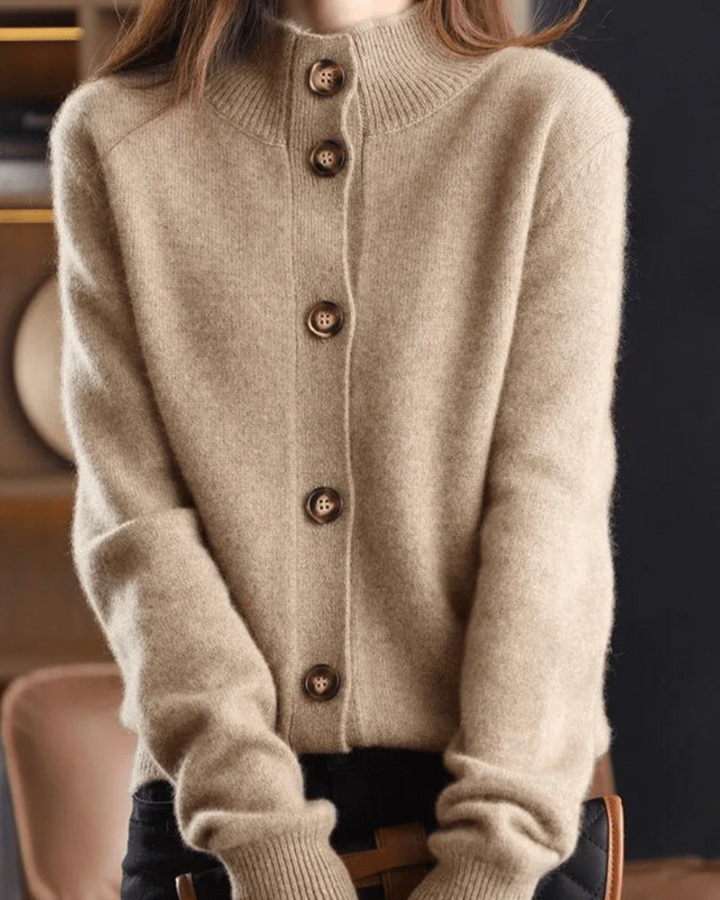 Luna – Gilet cachemire style rétro