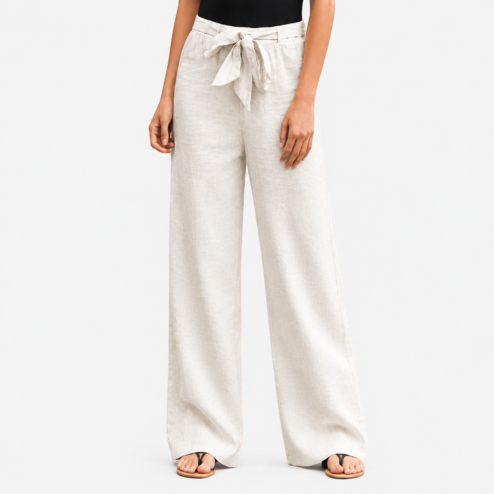 Joleen - Pantalons Relaxés pour Femmes avec Cordon de Serrage et Taille Élastique