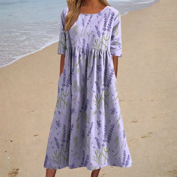 Robe longue fluide, chic et confortable