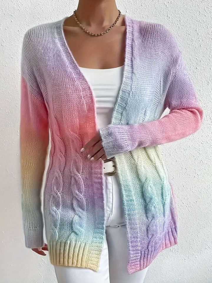 Emma | Long Cardigan Ouvert en Maille Douce Style Duster