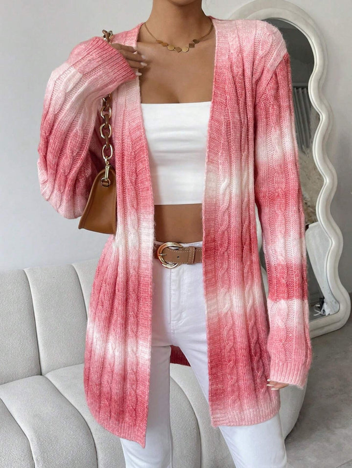 Emma | Long Cardigan Ouvert en Maille Douce Style Duster