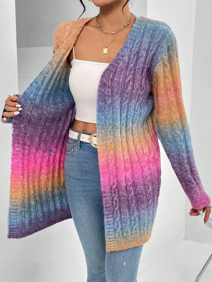 Emma | Long Cardigan Ouvert en Maille Douce Style Duster