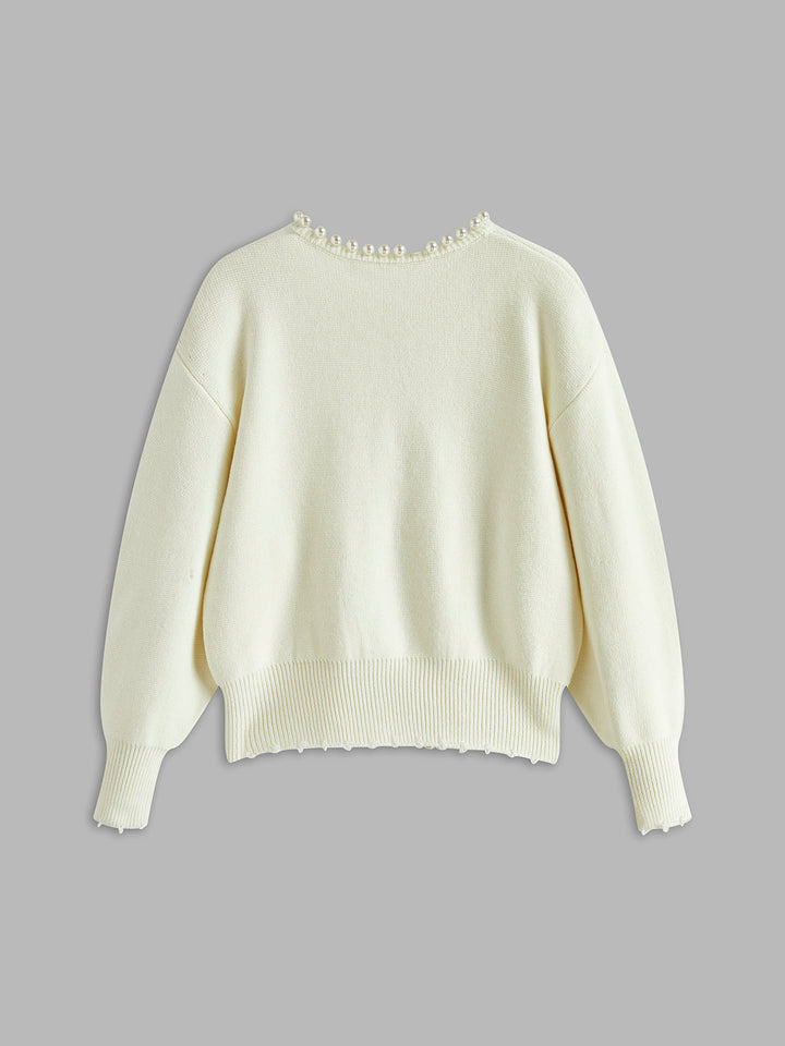 Lucienne | Cardigan à Perles