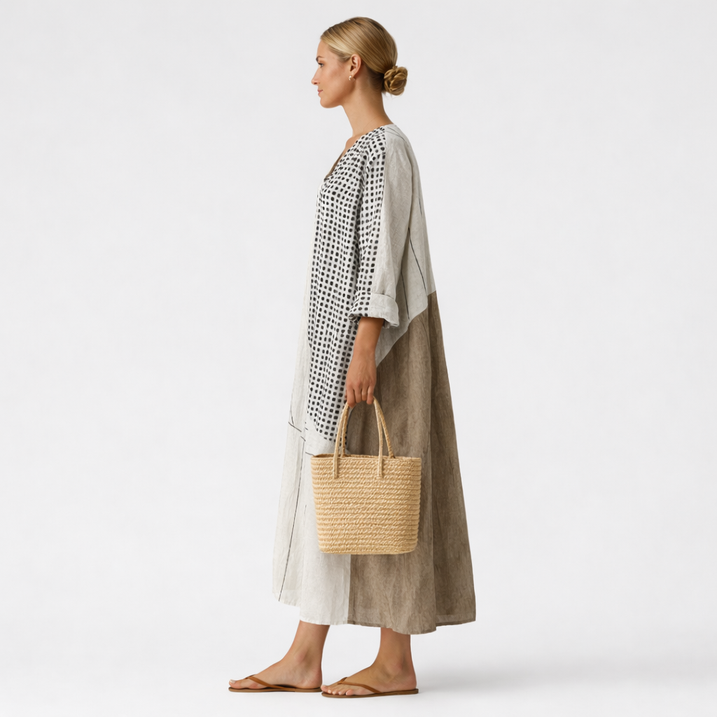 Emma - Robe à Rayures Élégante