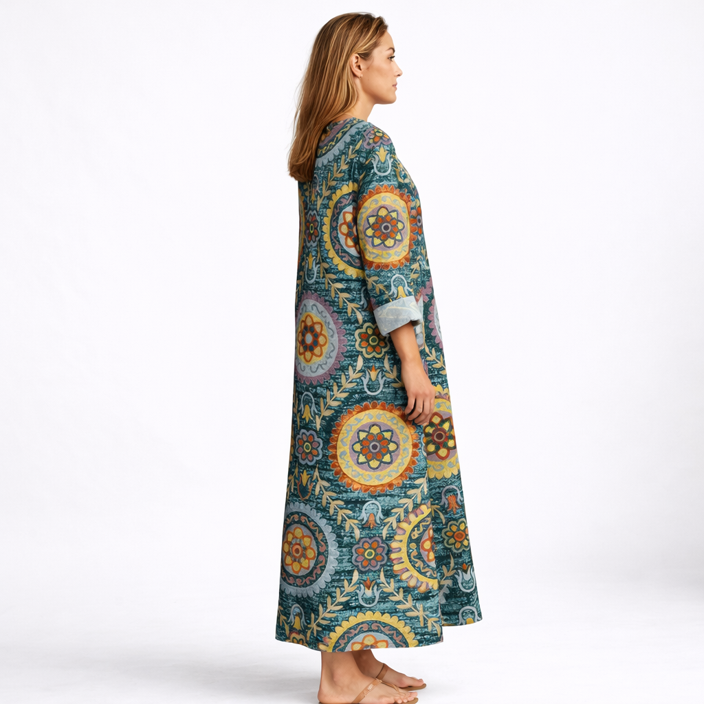 Elia - Robe Midi Géométrique
