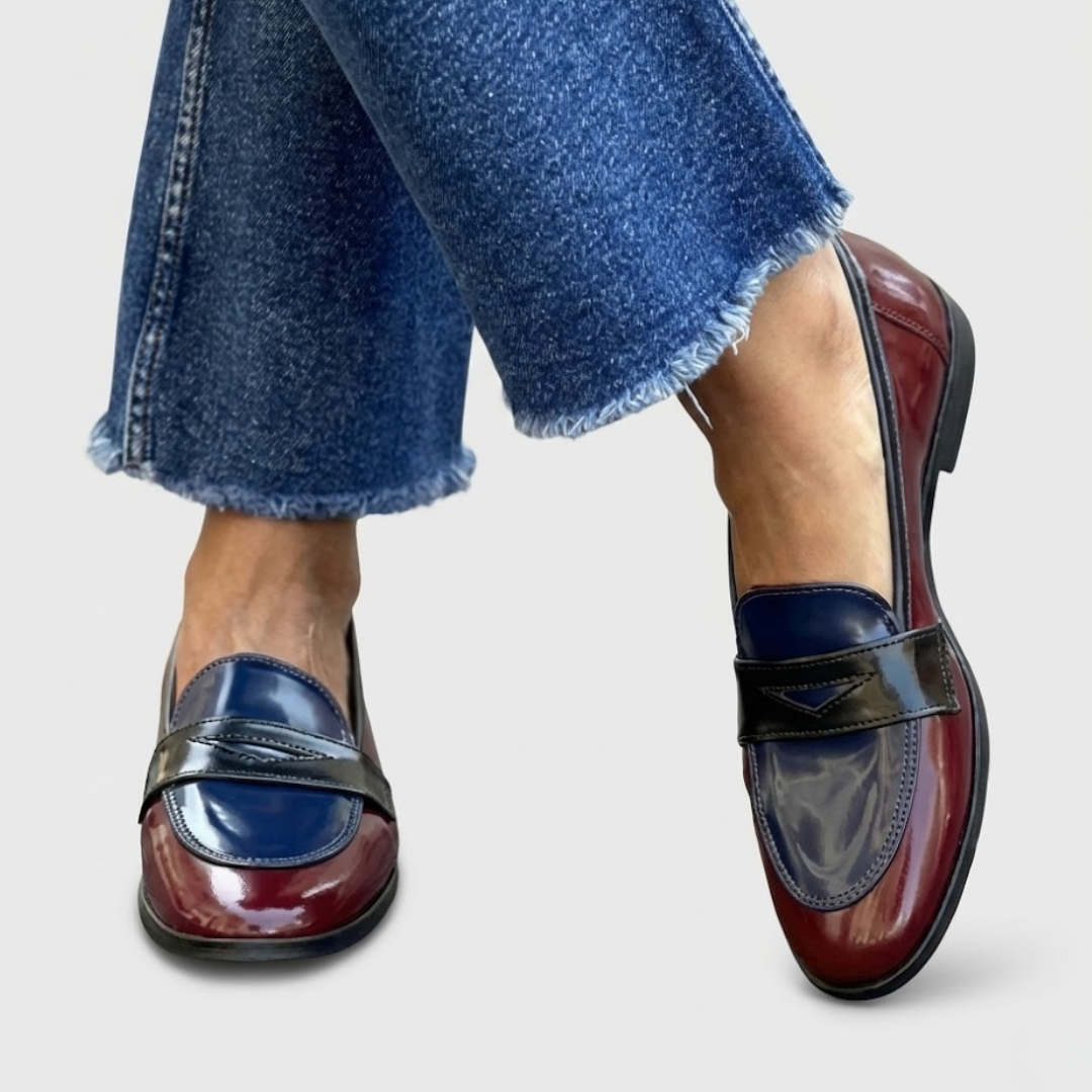 Irène™ | Mocassins à Contraste