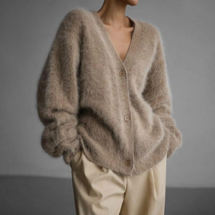 Anne | Cardigan en Cachemire à Coupe Ample pour un Confort Absolu