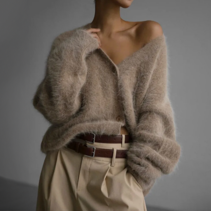 Anne | Cardigan en Cachemire à Coupe Ample pour un Confort Absolu