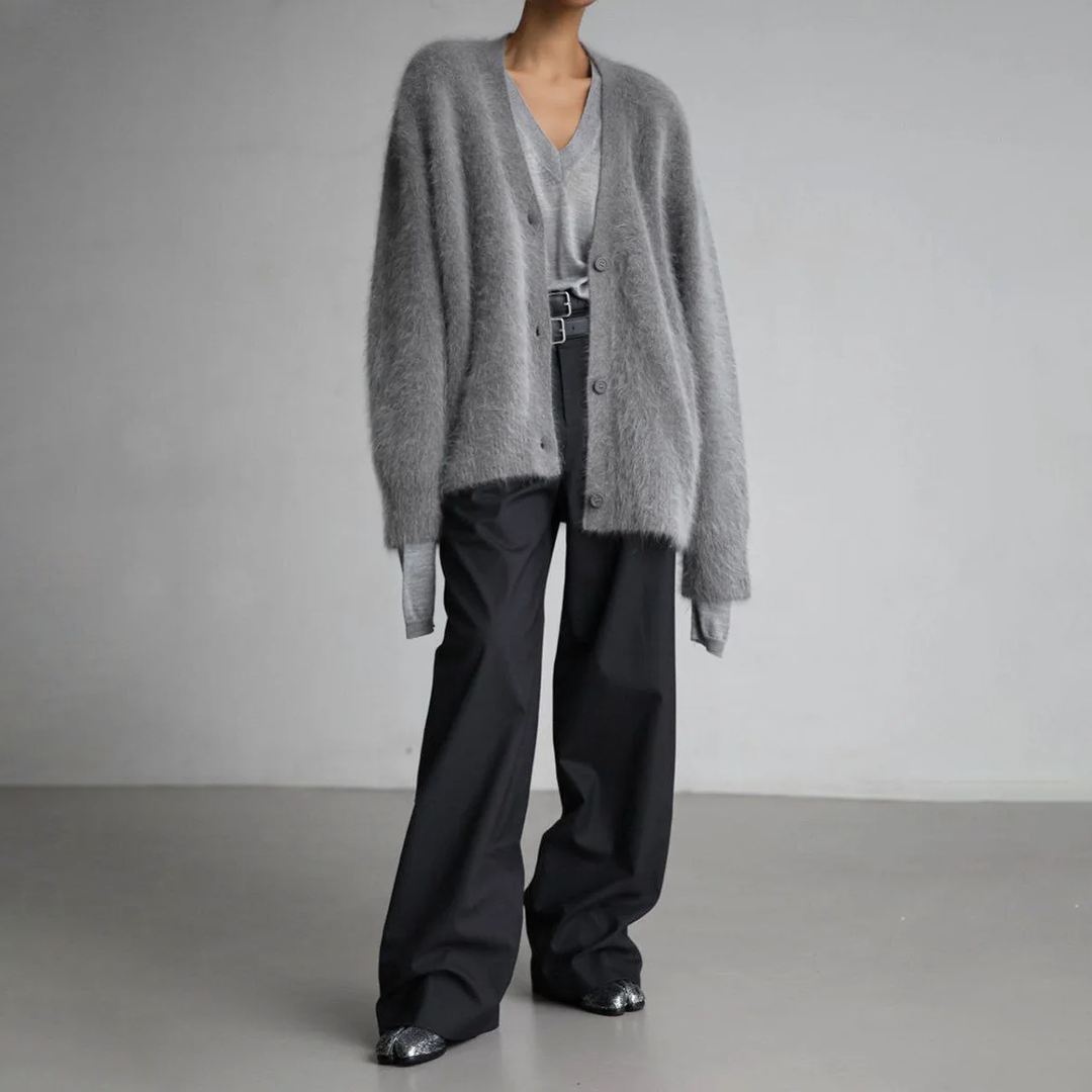 Anne | Cardigan en Cachemire à Coupe Ample pour un Confort Absolu