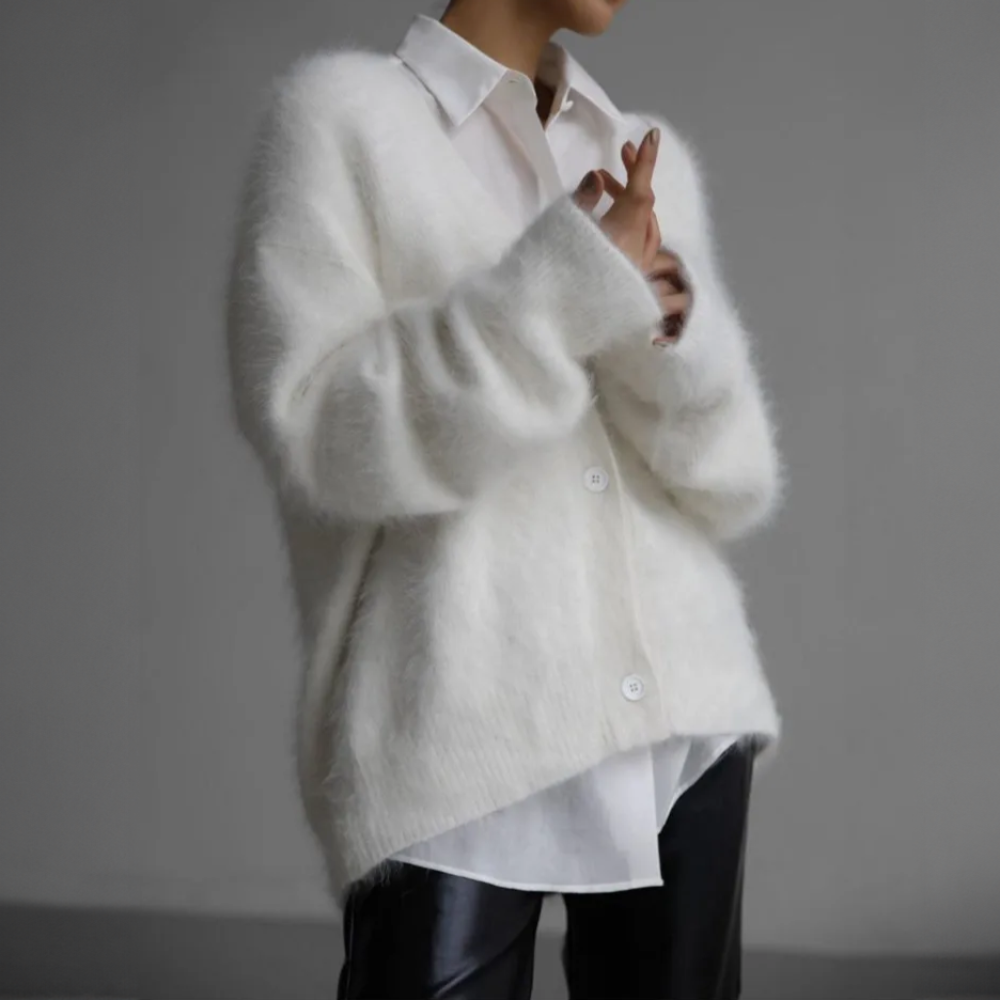 Anne | Cardigan en Cachemire à Coupe Ample pour un Confort Absolu