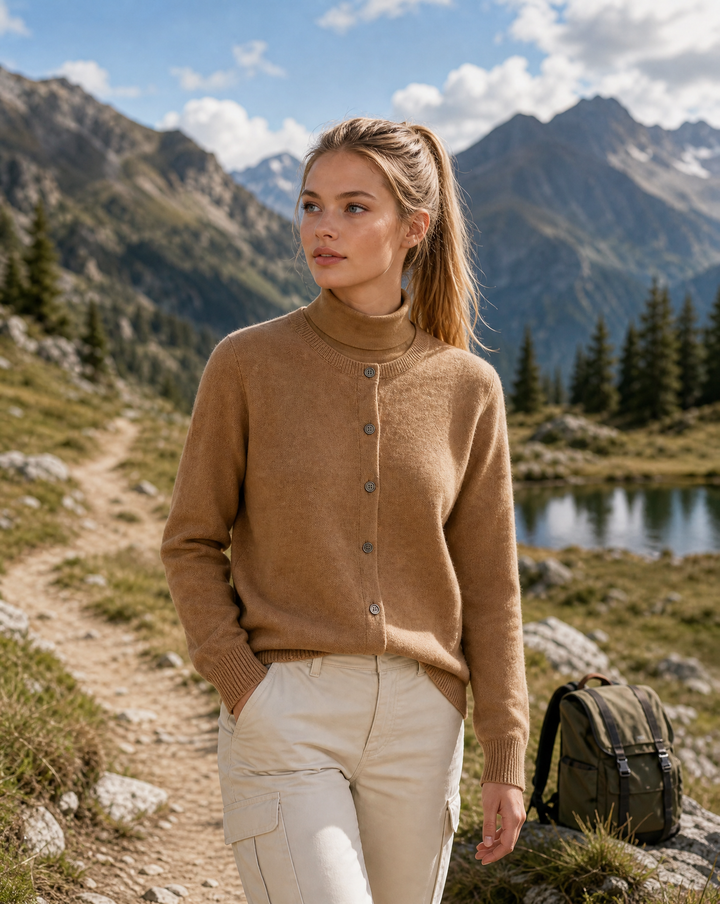Lydie | Cardigan Doux Boutonné