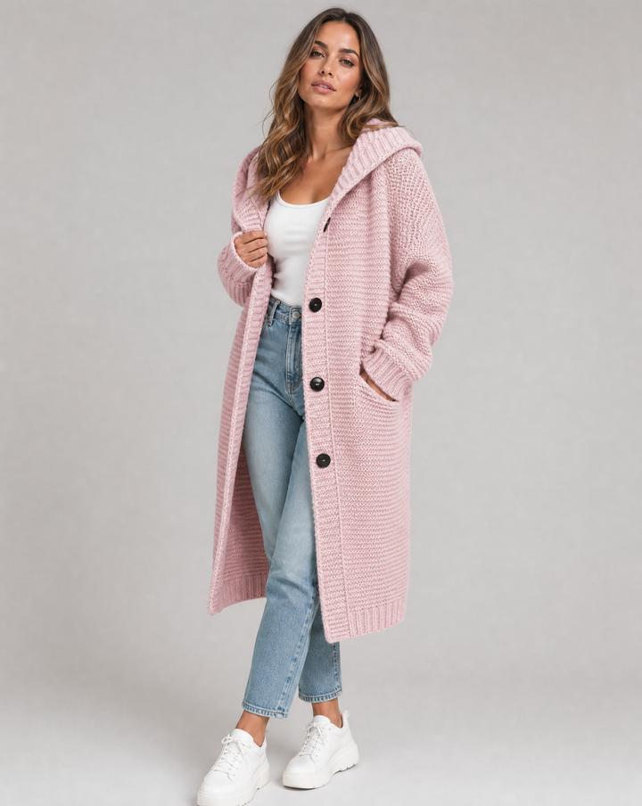 Marthe | Cardigan Oversize à Capuche pour Femme