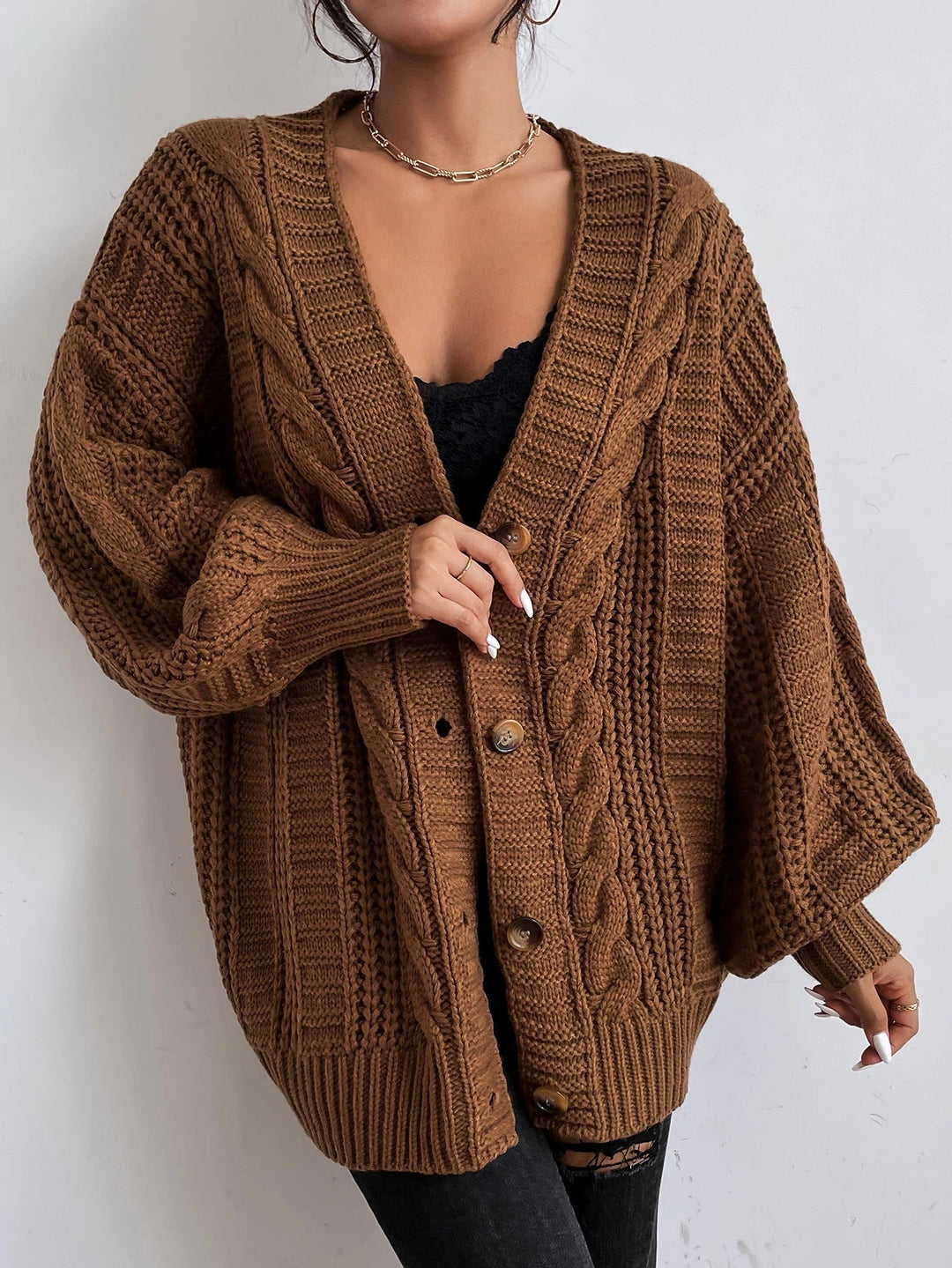 Bernadette | Cardigan Oversize à Torsades