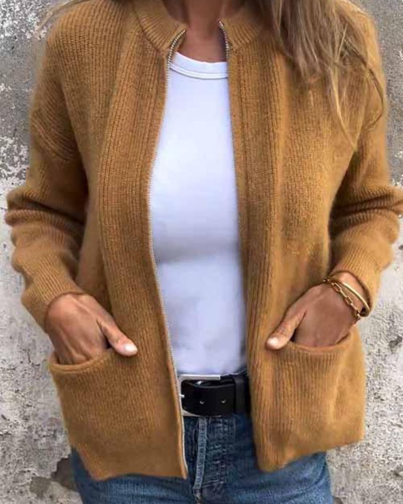 Justine | Cardigan Léger du Quotidien, Coupe Décontractée pour une Superposition Polyvalente