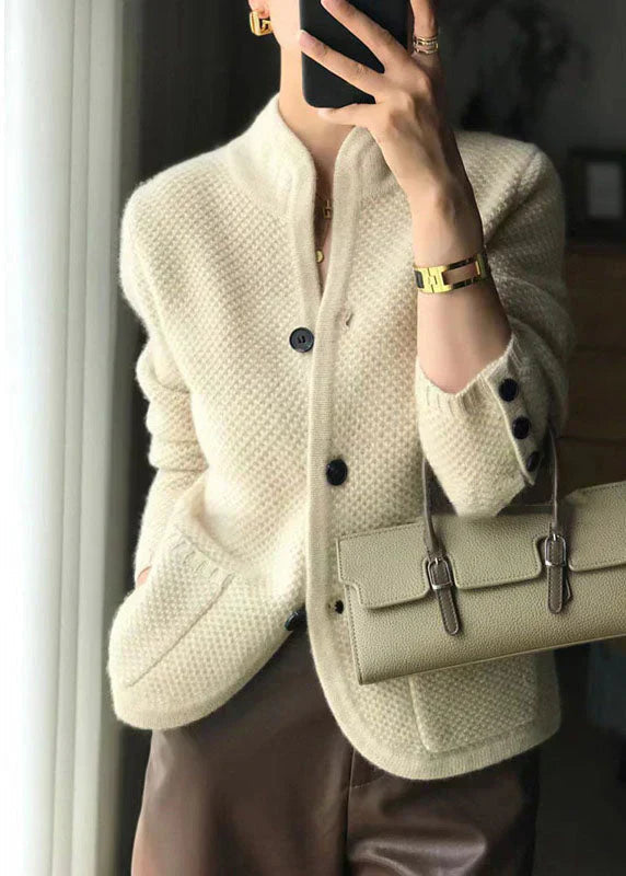 Julie | Cardigan Douillet et Luxueux, Pull en Maille Douce à Col Ouvert