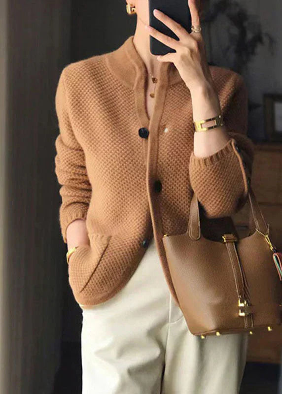 Julie | Cardigan Douillet et Luxueux, Pull en Maille Douce à Col Ouvert