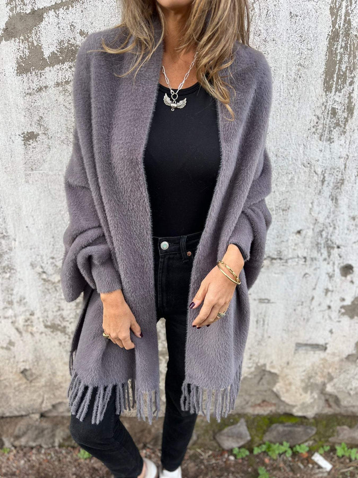 Tamara | Long Cardigan en Maille Chaude