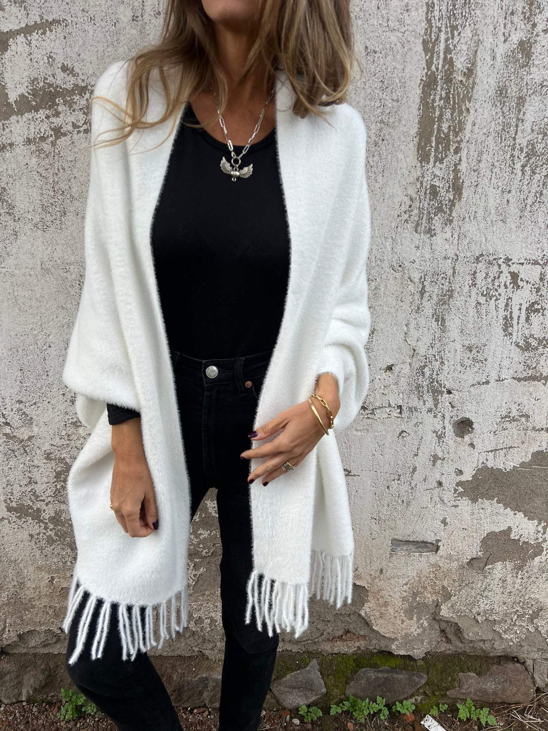Tamara | Long Cardigan en Maille Chaude