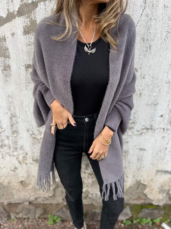 Tamara | Long Cardigan en Maille Chaude