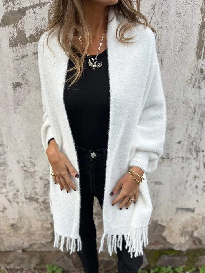 Tamara | Long Cardigan en Maille Chaude