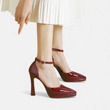 Evette - Talons en Cuir