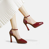 Evette - Talons en Cuir