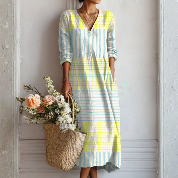Camille - Robe en Lin Élégance Naturelle