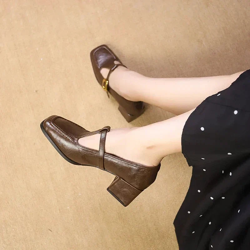 Ida – Chaussures intemporelles pour femme à talon mi-haut