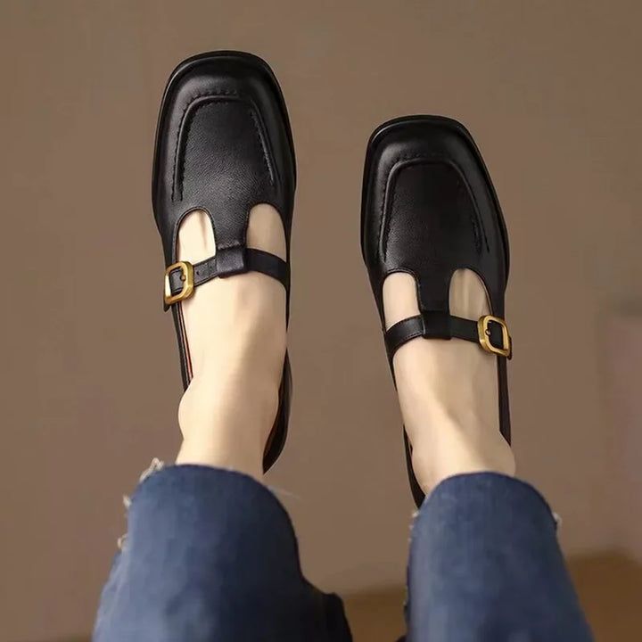 Émilie – Chaussures à bride en T de style vintage