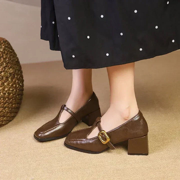 Ida – Chaussures intemporelles pour femme à talon mi-haut