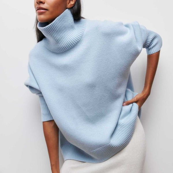 Inès – Pull à col roulé de luxe