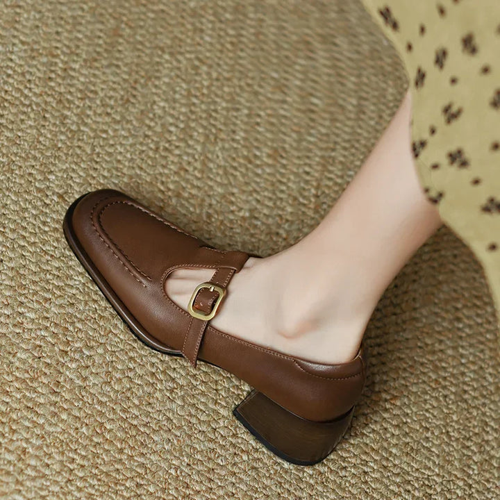 Émilie – Chaussures à bride en T de style vintage