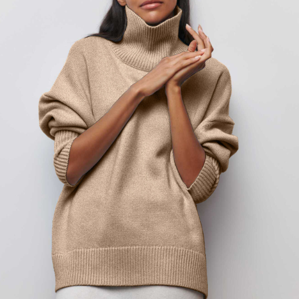 Inès – Pull à col roulé de luxe