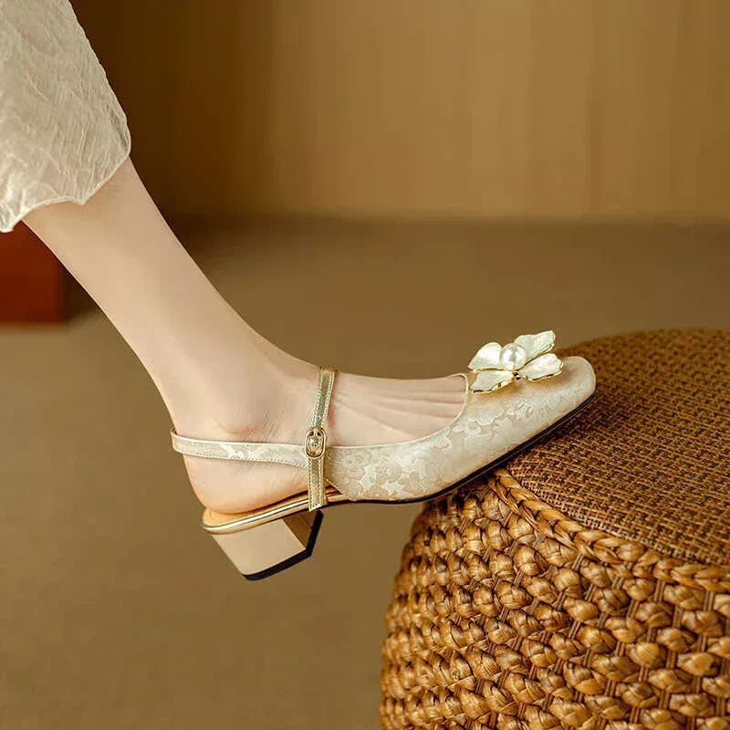 Mathilde – Chaussures élégantes pour femme à détail floral