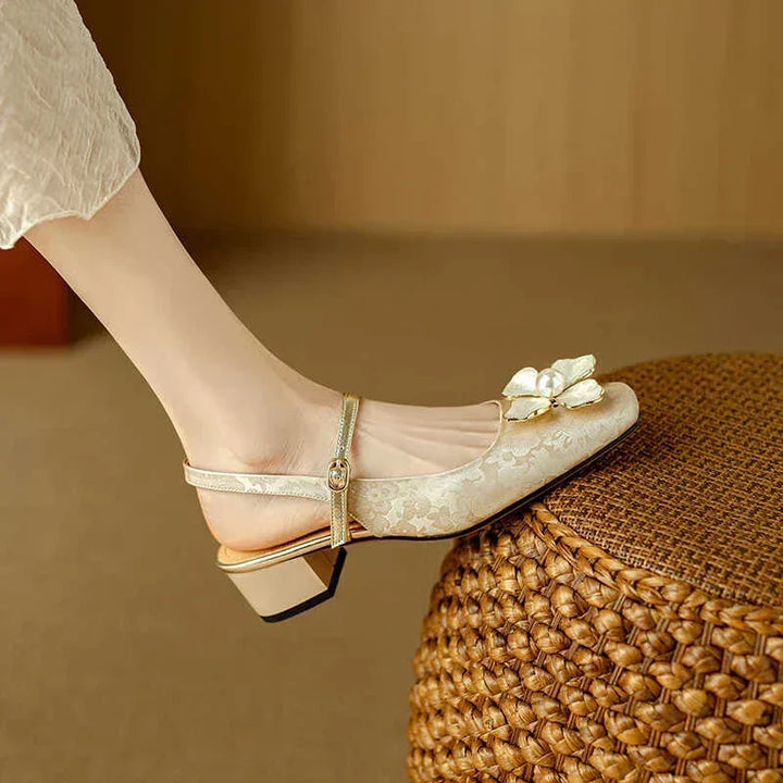 Mathilde – Chaussures élégantes pour femme à détail floral