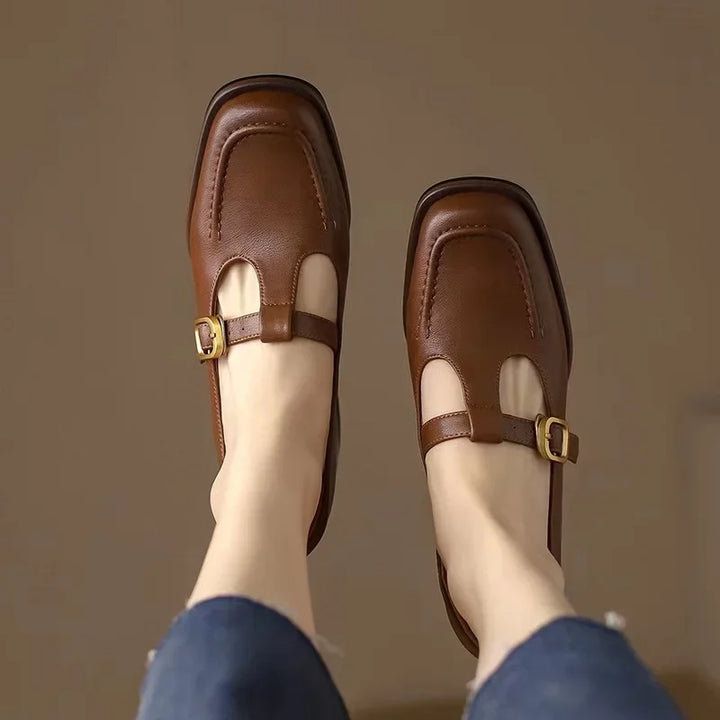 Émilie – Chaussures à bride en T de style vintage