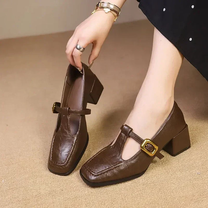 Ida – Chaussures intemporelles pour femme à talon mi-haut