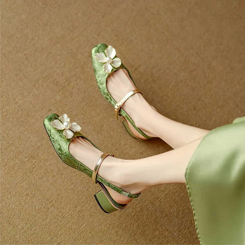 Mathilde – Chaussures élégantes pour femme à détail floral