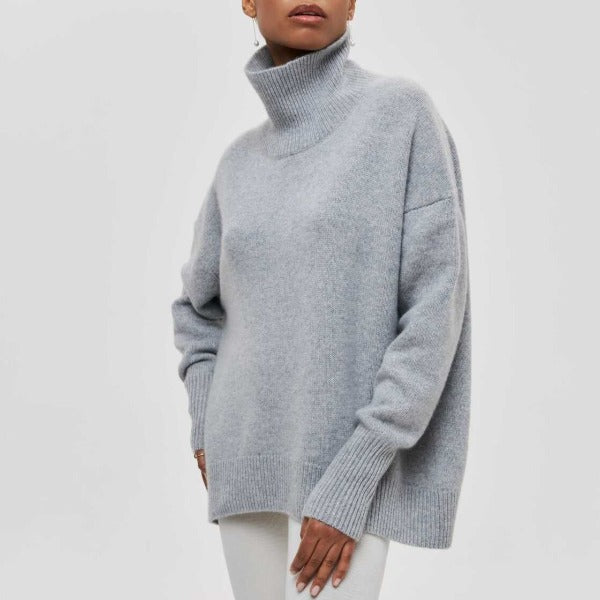 Inès – Pull à col roulé de luxe