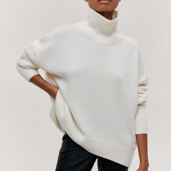 Inès – Pull à col roulé de luxe