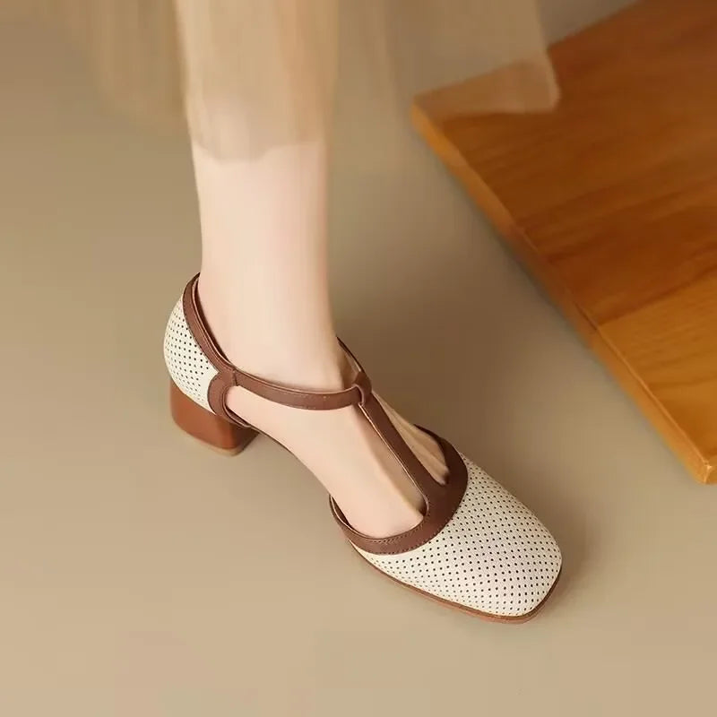 Hélène – Chaussures élégantes pour femme à talon mi-haut