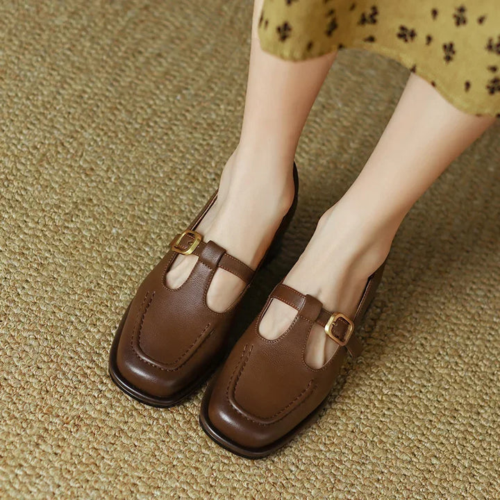 Émilie – Chaussures à bride en T de style vintage