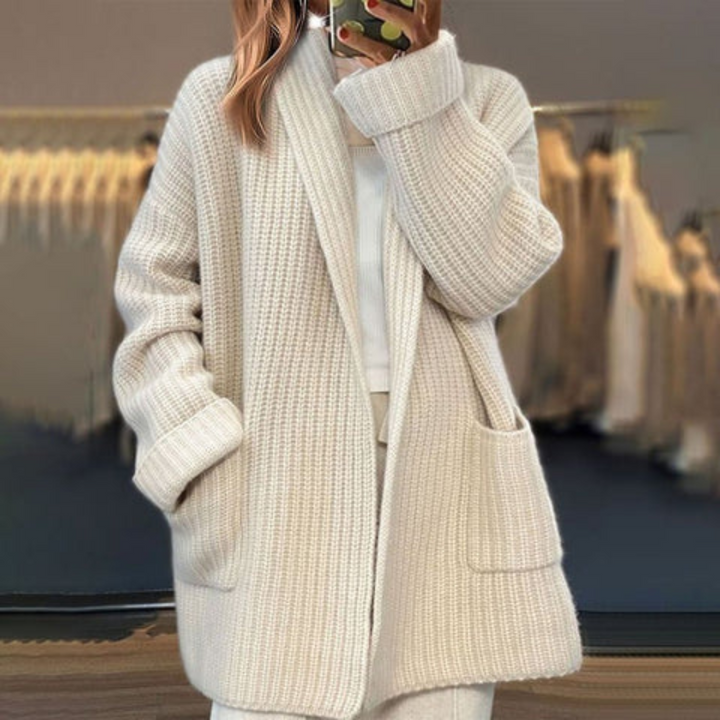 Dominique | Cardigan Léger en Maille à Coupe Décontractée