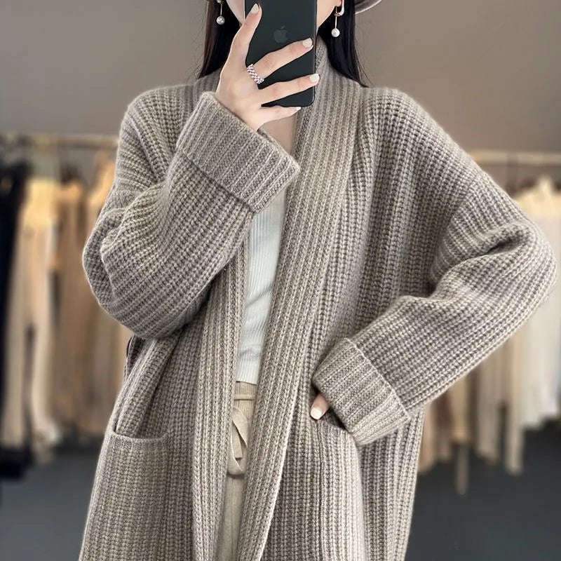 Dominique | Cardigan Léger en Maille à Coupe Décontractée